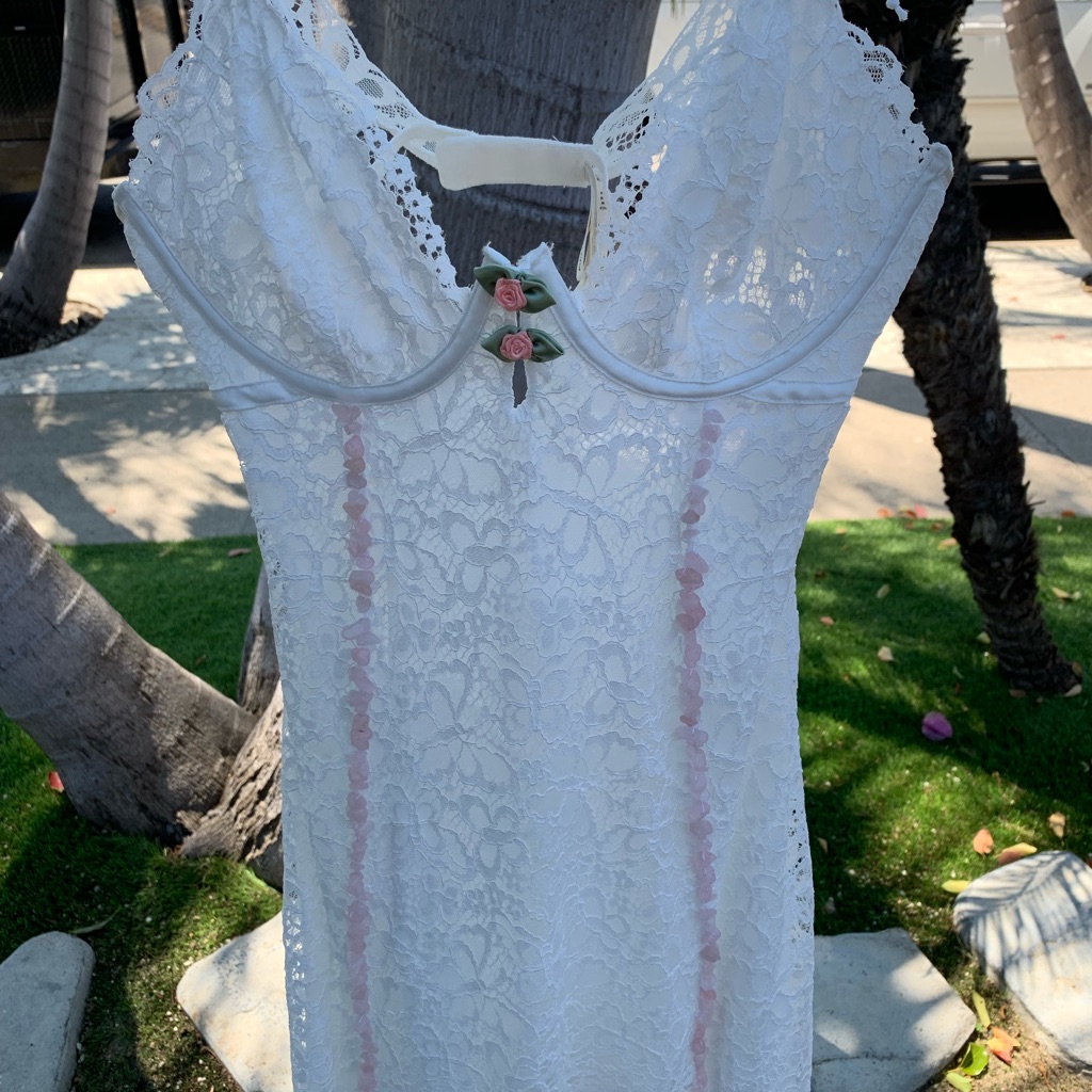 For Love And Lemons | Dresses | For Love Lemons Reworked Creamsicle Lace  Slip Dress | Poshmark